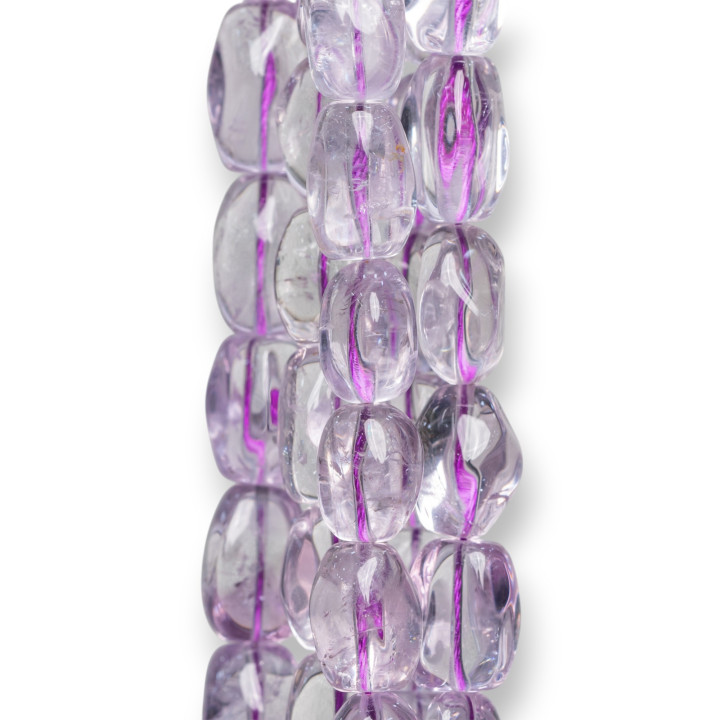 Amethyst Lavender Clear Smooth Stone 10-18mm Clear