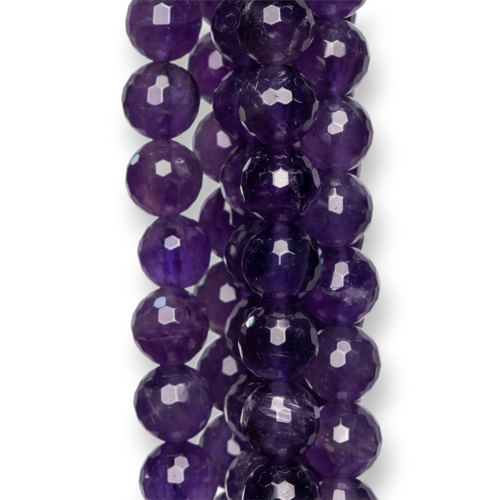 Facettierter Amethyst 10 mm, erste Wahl
