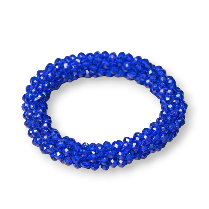 Pulsera Elástica De Cristales Entrelazados 10mm Con Cristales De 4.5mm 1pc MOD8