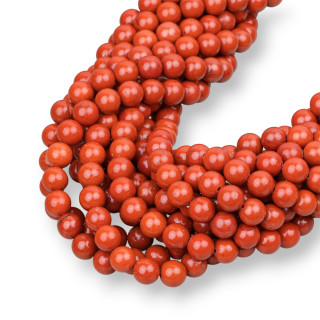 Smooth Round Red Jasper 06mm