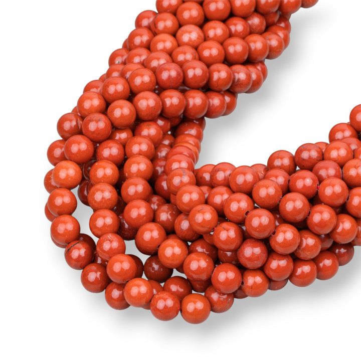 Smooth Round Red Jasper 06mm
