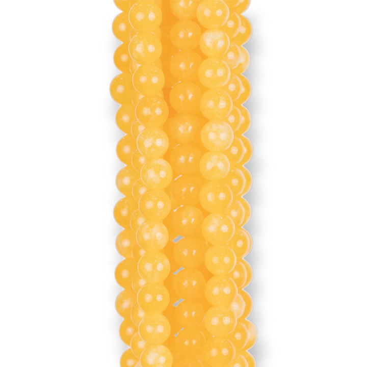 Gelbe Jade, rund, glatt, 04 mm