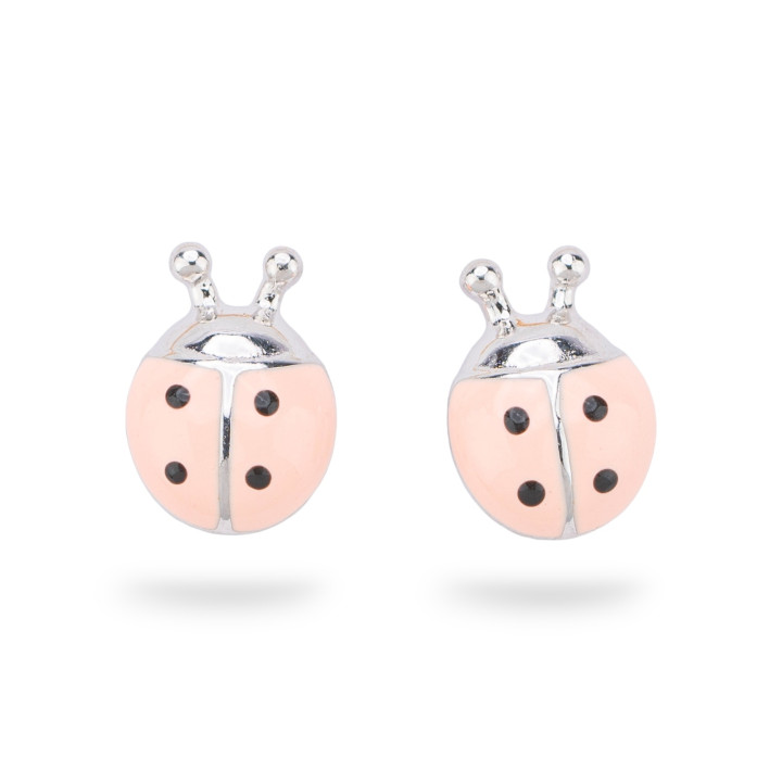 Pendientes Plata 925 Esmaltada Colección Flora 2 Pares