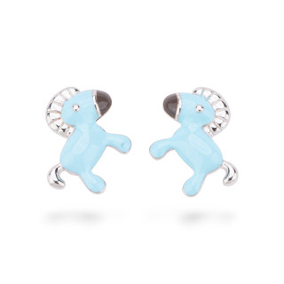Boucles d'oreilles émaillées Argent 925 Collection Flora 3 Paires