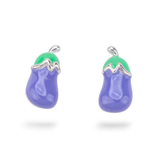 Σκουλαρίκια 925 Ασημένια εμαγιέ Flora Collection 3 Pairs