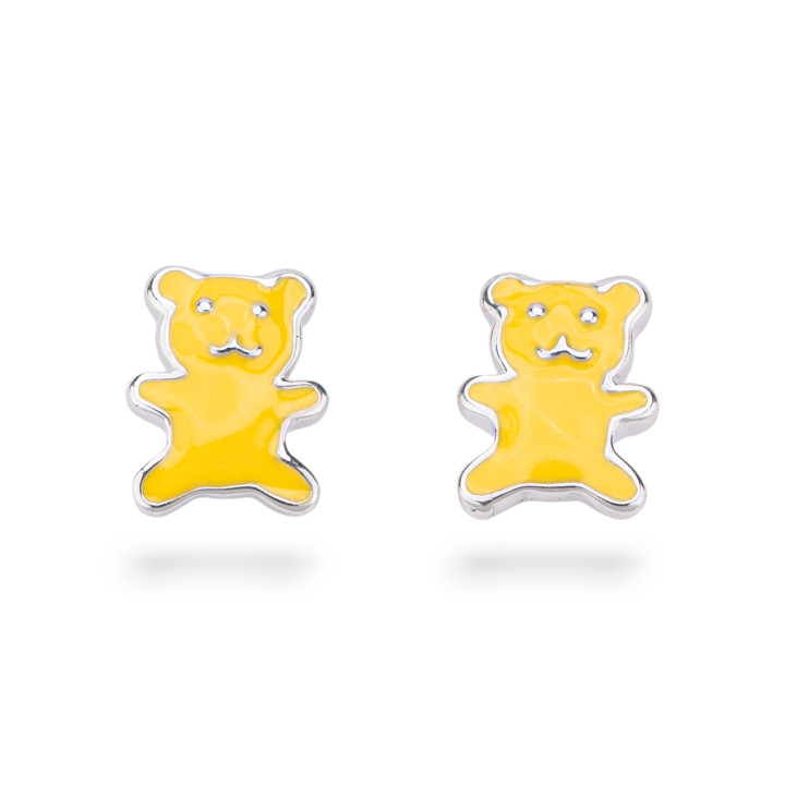 Orecchini Di Argento 925 Smaltati Collezione Flora 4 Coppie