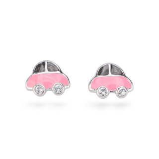 Boucles d'oreilles émaillées Argent 925 Collection Flora 4 Paires