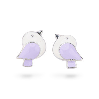 Orecchini Di Argento 925 Smaltati Collezione Flora 2 Coppie