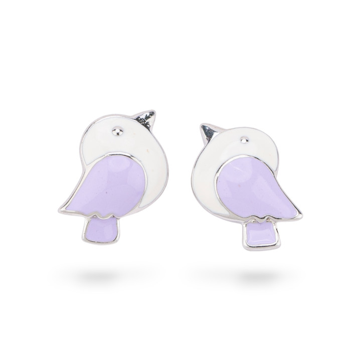 Orecchini Di Argento 925 Smaltati Collezione Flora 2 Coppie