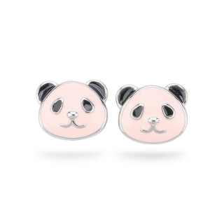 925 Silver Enamelled Earrings Flora Collection 2 Pairs