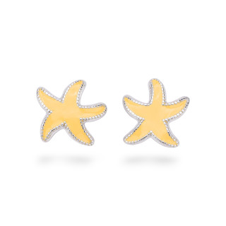 Boucles d'oreilles émaillées Argent 925 Collection Flora 3 Paires