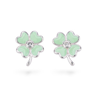Boucles d'oreilles émaillées Argent 925 Collection Flora 3 Paires