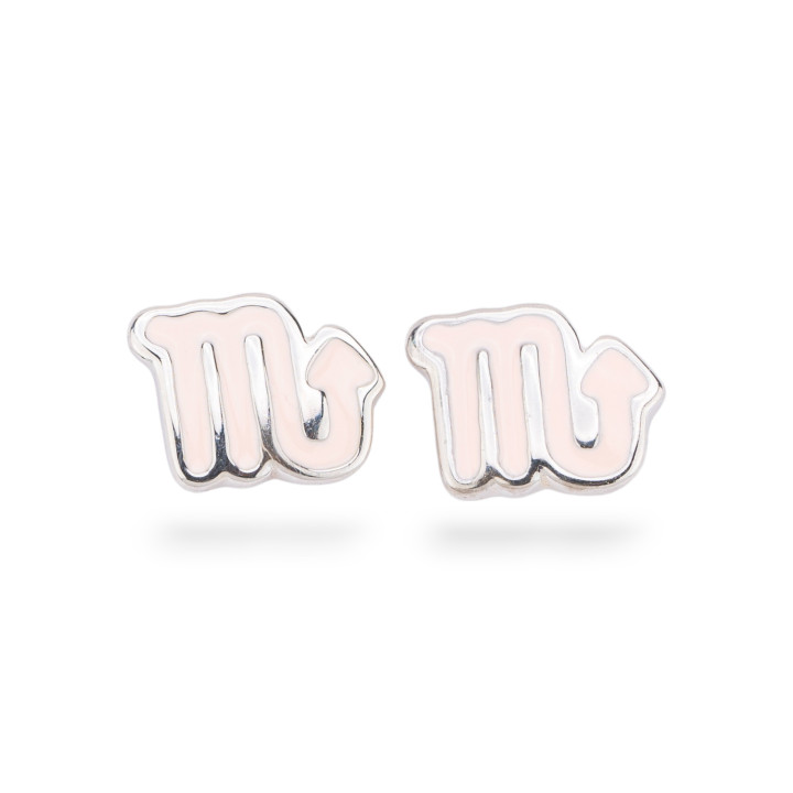 925 Silver Enamelled Earrings Flora Collection 3 Pairs