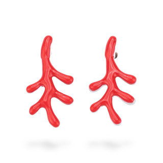 Boucles d'oreilles émaillées Argent 925 Collection Flora 3 Paires