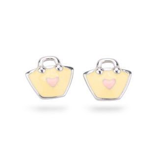 Orecchini Di Argento 925 Smaltati Collezione Flora 3 Coppie