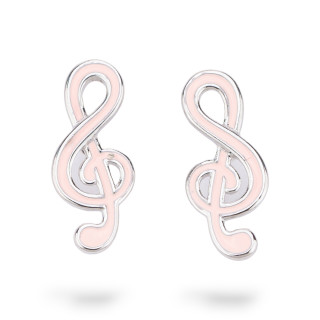 Σκουλαρίκια 925 Ασημένια εμαγιέ Flora Collection 3 Pairs