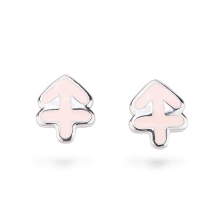 Σκουλαρίκια 925 Ασημένια εμαγιέ Flora Collection 3 Pairs