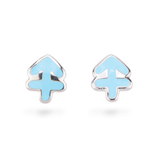 Σκουλαρίκια 925 Ασημένια εμαγιέ Flora Collection 3 Pairs