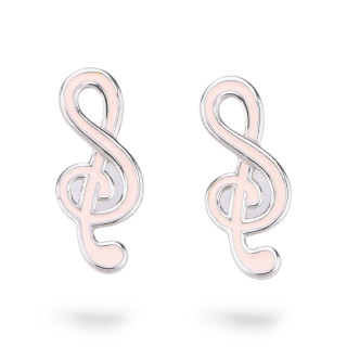 Boucles d'oreilles émaillées Argent 925 Collection Flora 3 Paires