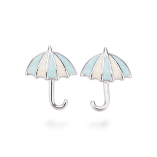 Boucles d'oreilles émaillées Argent 925 Collection Flora 3 Paires