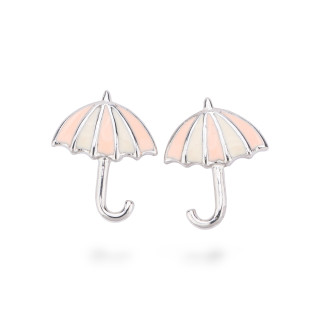 Σκουλαρίκια 925 Ασημένια εμαγιέ Flora Collection 3 Pairs