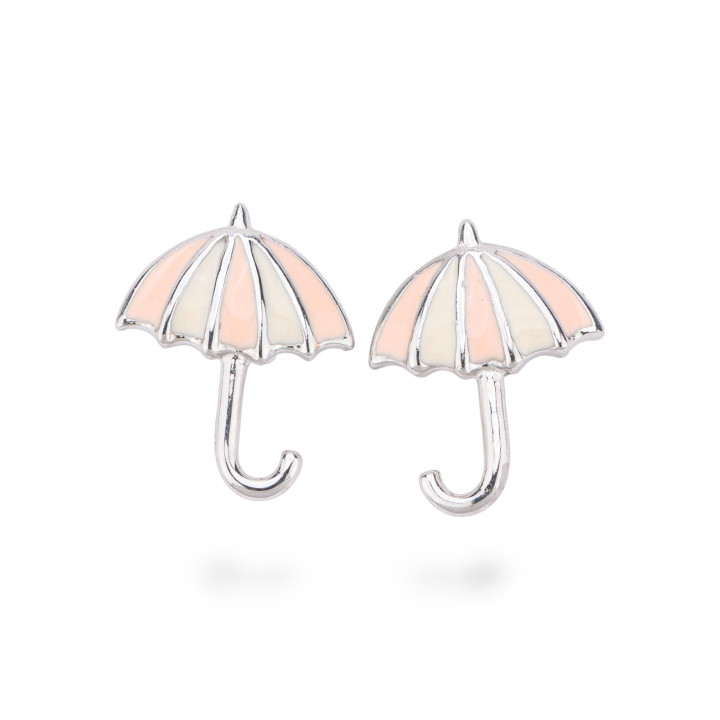 925 Silver Enamelled Earrings Flora Collection 3 Pairs