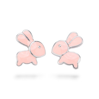 925 Silver Enamelled Earrings Flora Collection 3 Pairs