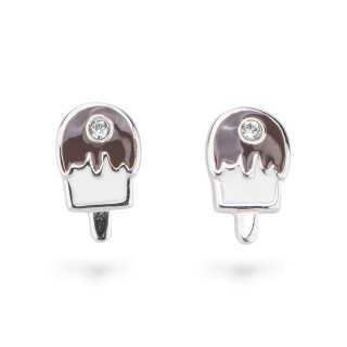 Pendientes Plata 925 Esmaltada Colección Flora 3 Pares