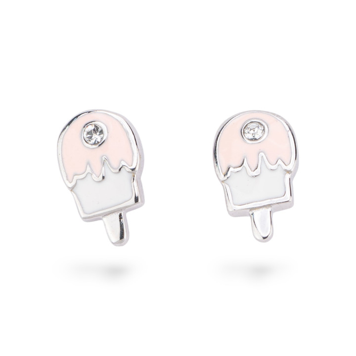 Pendientes Plata 925 Esmaltada Colección Flora 3 Pares