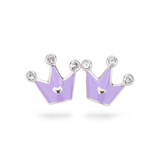 925 Silver Enamelled Earrings Flora Collection 3 Pairs