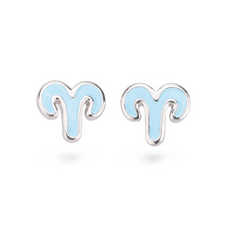 Boucles d'oreilles émaillées Argent 925 Collection Flora 4 Paires