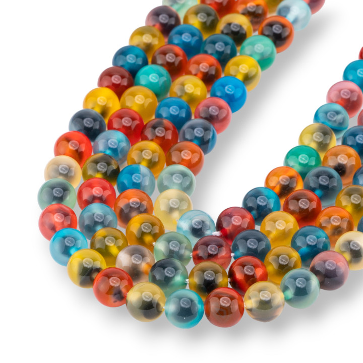 Achat Candy Heart Glatt Rund 08mm