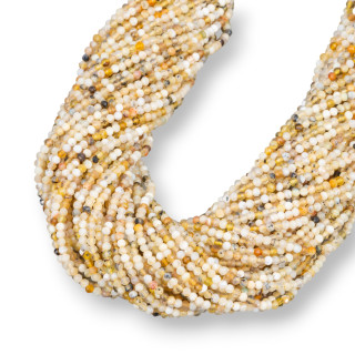 Ópalo Amarillo Talla Diamante Facetado 3.0mm