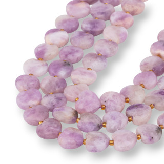 Kunzite Flat Heart Faceted 12mm