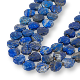 Lapislazuli Herz flach facettiert 12mm