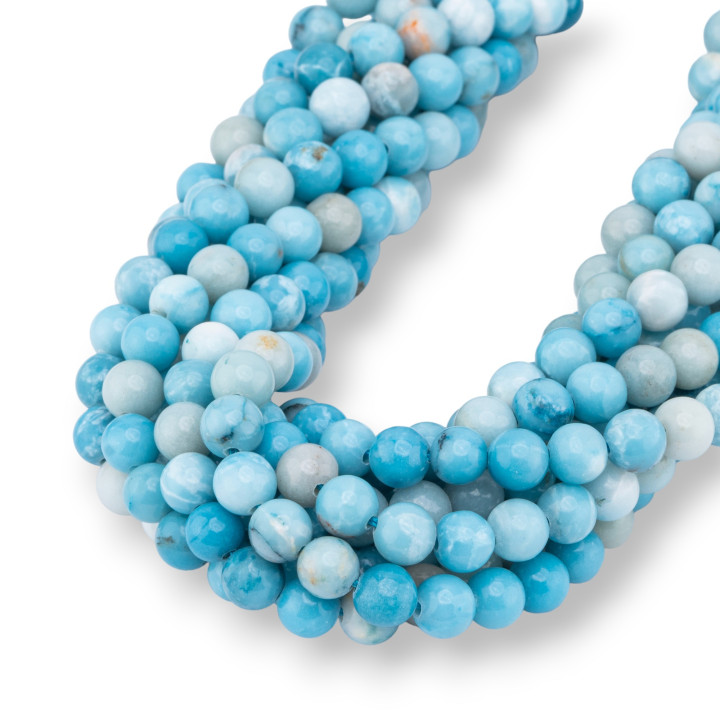 Esfera Larimar Cruda Lisa 04mm