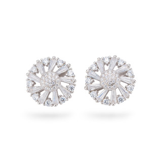 Pendientes Colección Aurora Plata 925 Con Circonitas Blancas 15mm