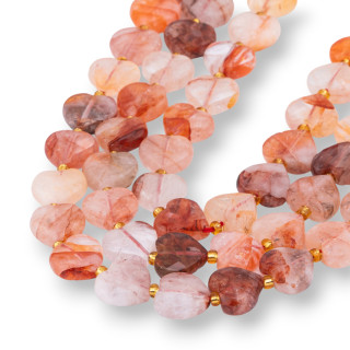 Αιματοειδής Χαλαζίας Flat Heart Faceted 12mm