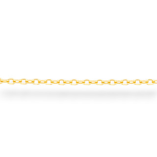 925 Silver Chain by the Meter Crushed Forzatina 1.6x2.0mm 50cm Golden