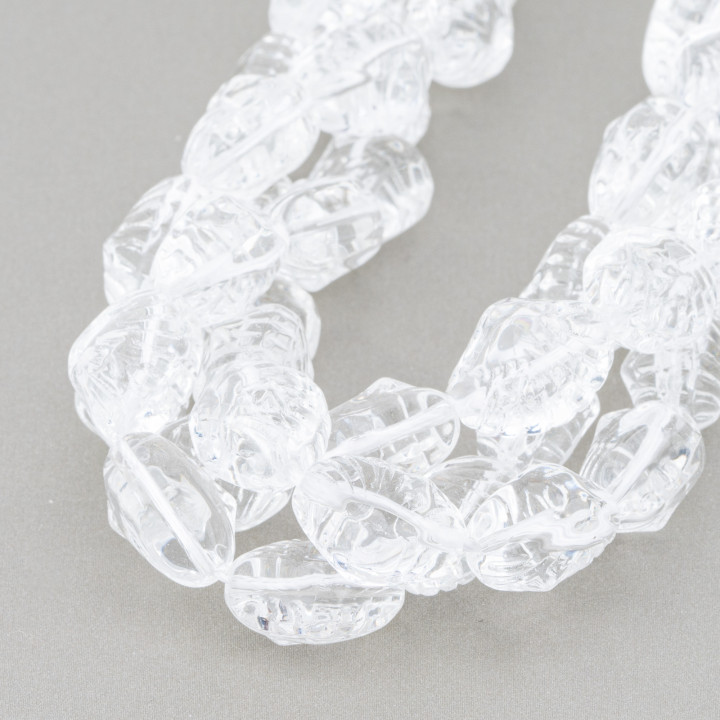 Cristal de coquille transparent 13x16mm