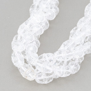 Transparent Crystal Crash Faceted Cup 8.5x6.5mm