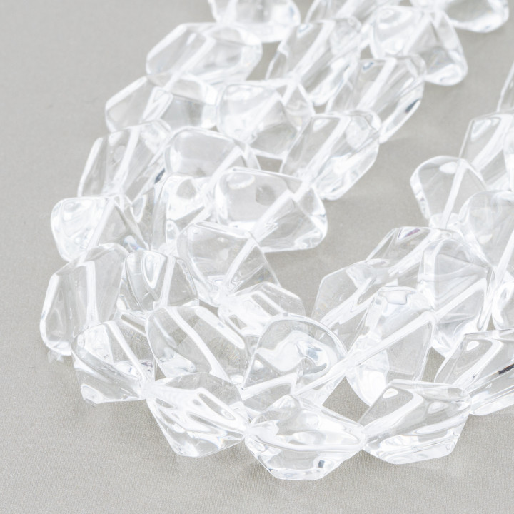 Irregular Transparent Crystal 16x15mm