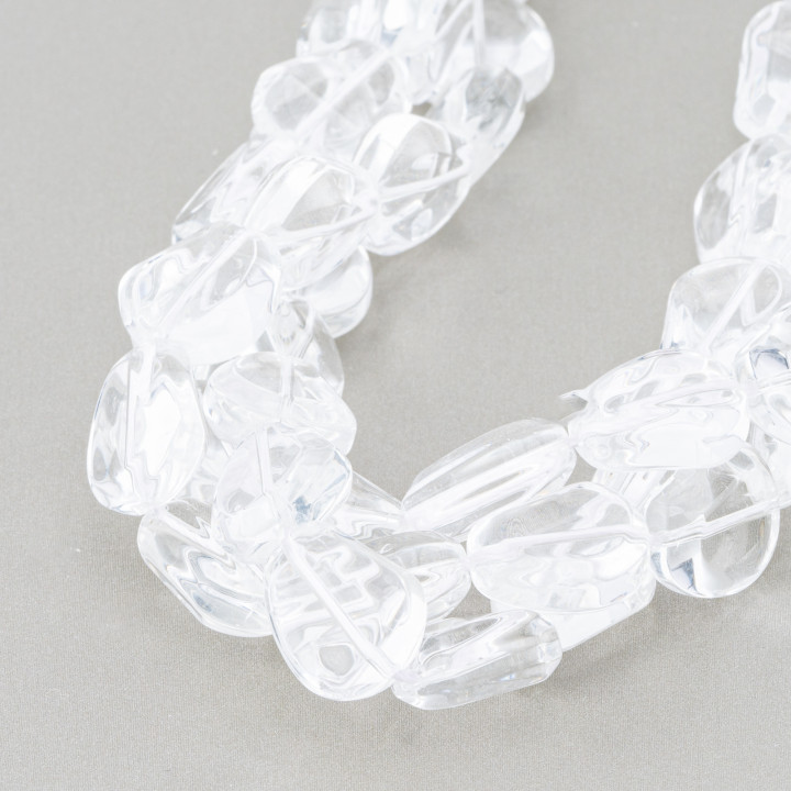 Cristal Transparente Plano Irregular 13x15mm