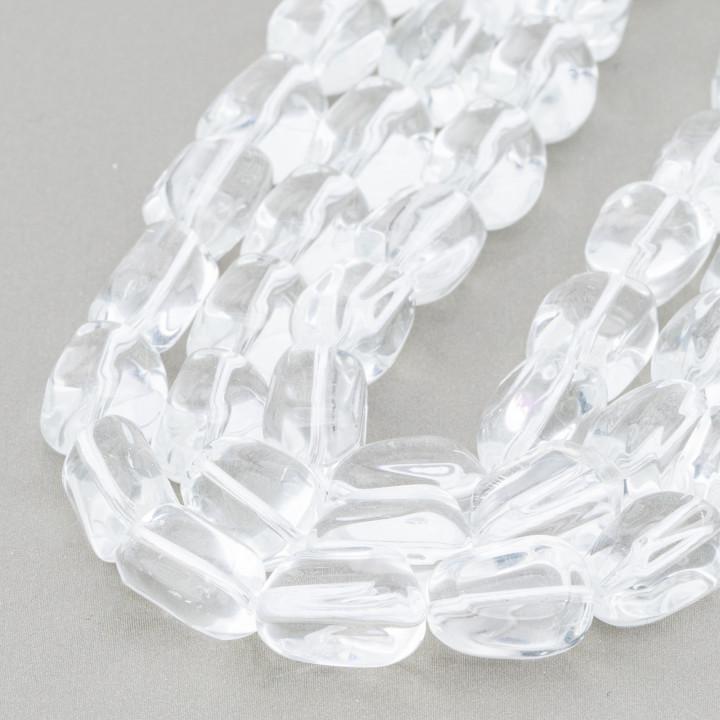 Transparent Crystal Tumbled Stone 11x15mm