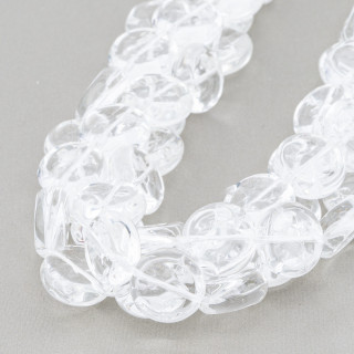 Flat Round Transparent Crystal 14mm