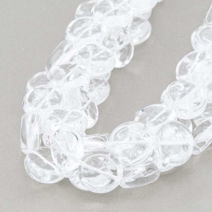 Flat Round Transparent Crystal 14mm