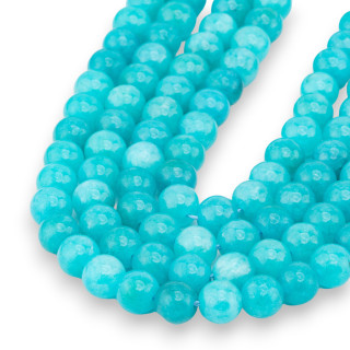 Amazonit-Jade, klar, rund, glatt, 08 mm