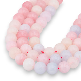 Jade Multicolor Morganita Transparente Redondo Liso 10mm
