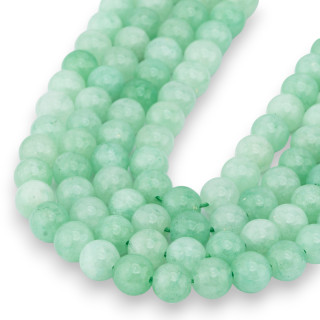 Πράσινο Jade Chrysoprase Clear Round Smooth 08mm