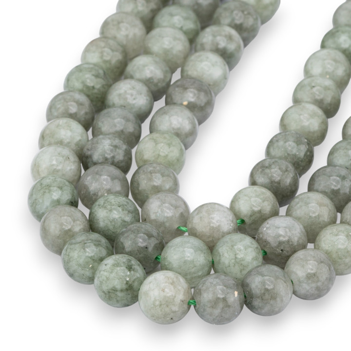 Jade Vert Foncé Rond Lisse 10mm